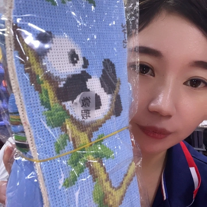 茉***༗十字绣鞋垫半成品拖鞋17