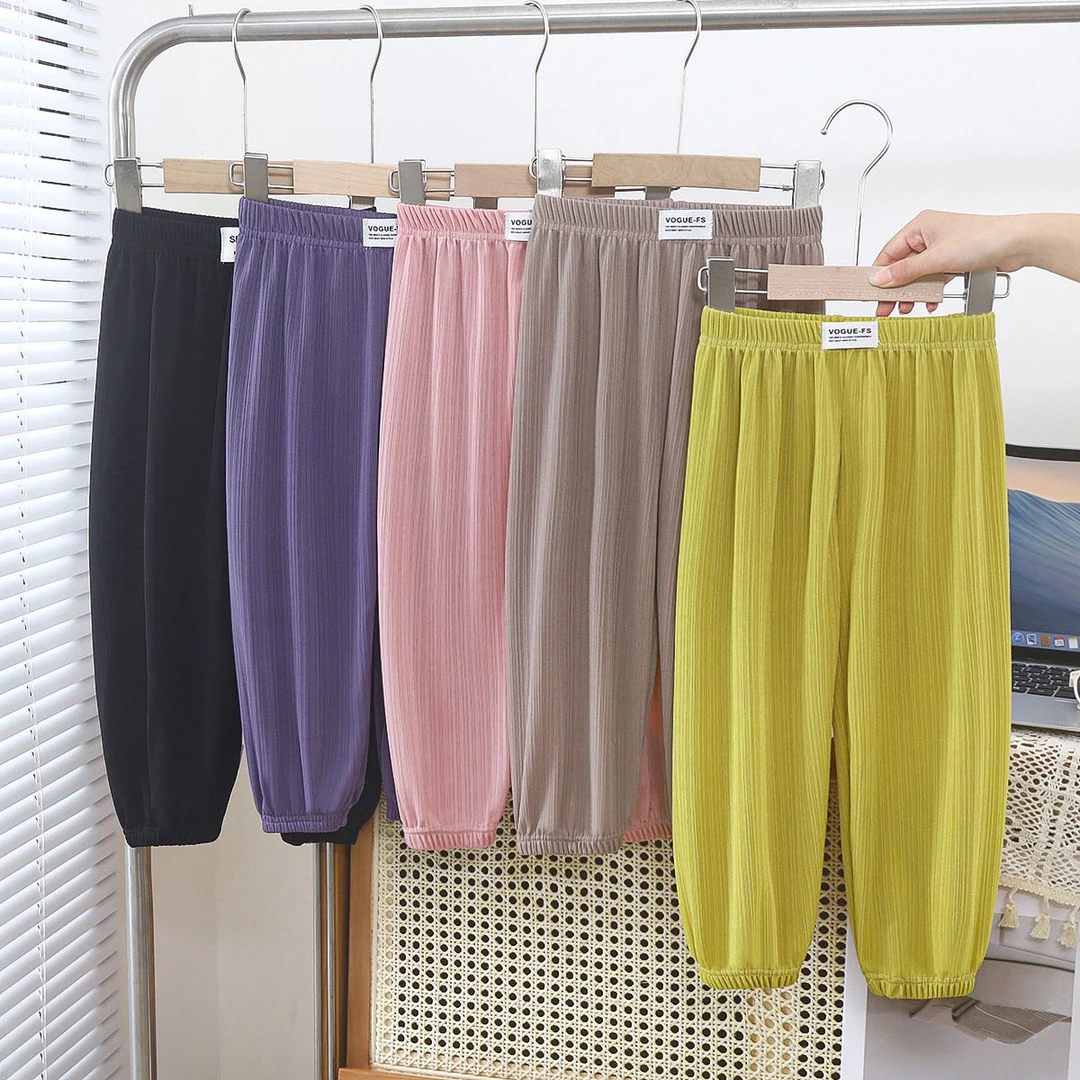 巴拉巴拉云朵【断码】2024年新款儿童休闲防蚊裤夏季薄款男童宝宝