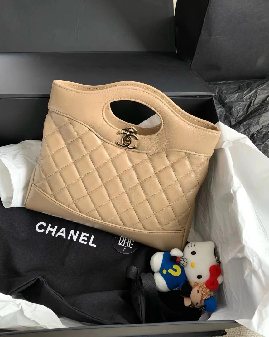 99新 Chanel/香奈儿 奶茶色31bag mini包 芯片款 16488317