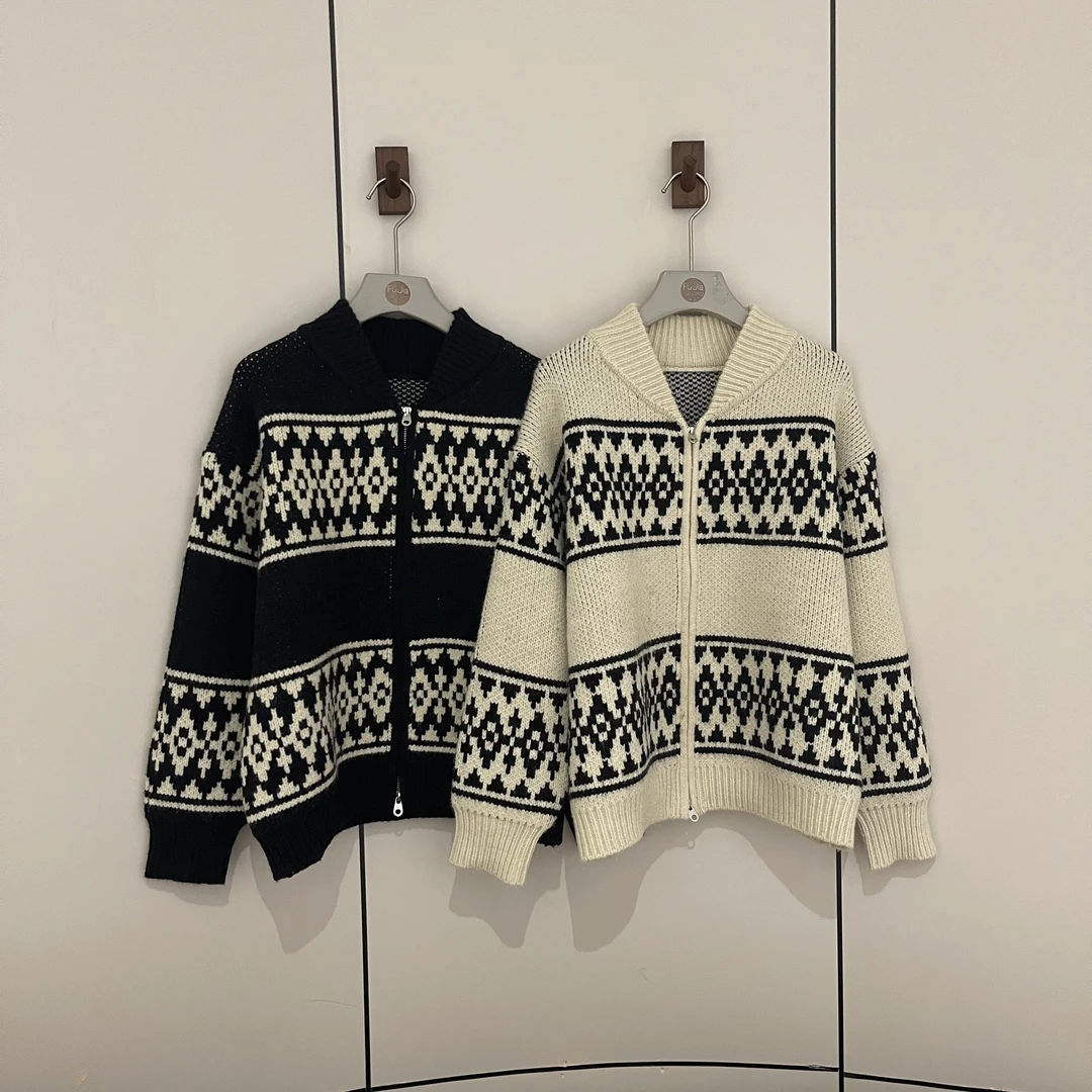 新款气质休闲韩版简约长袖开衫毛衣Z61997