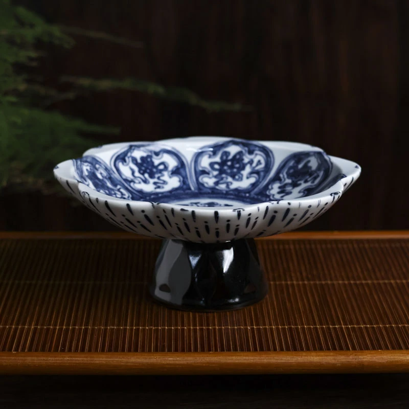 【陶珊居】 心想事成花边果盘（Q4724）