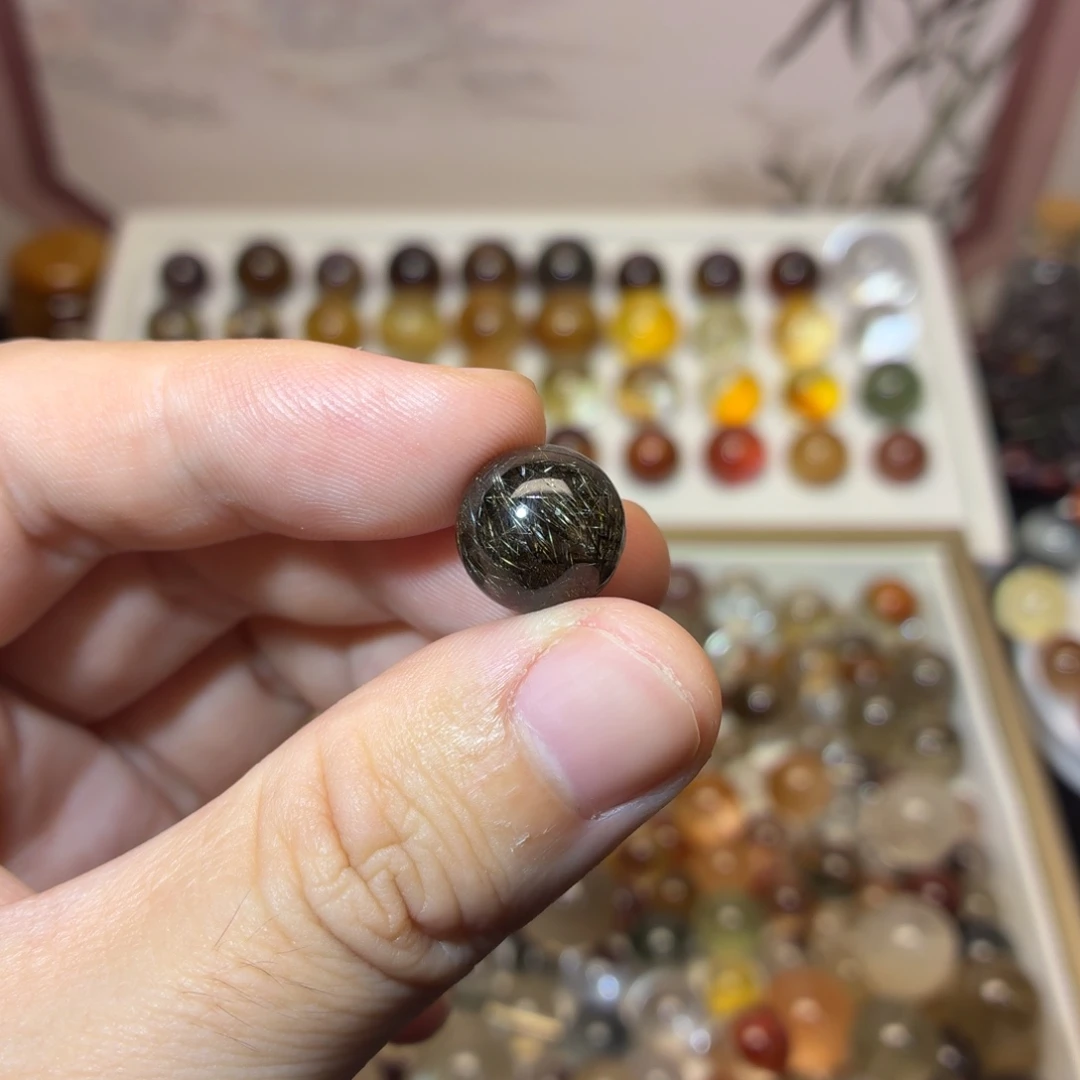 水晶珠宝半成品未镶嵌12.4黑铜发