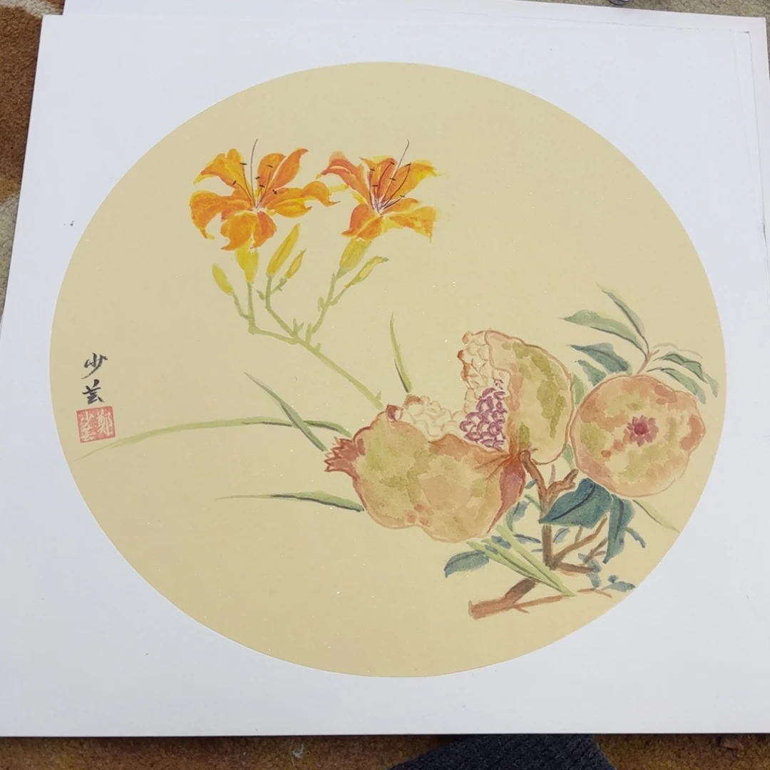 国画38-38卡纸作品艺