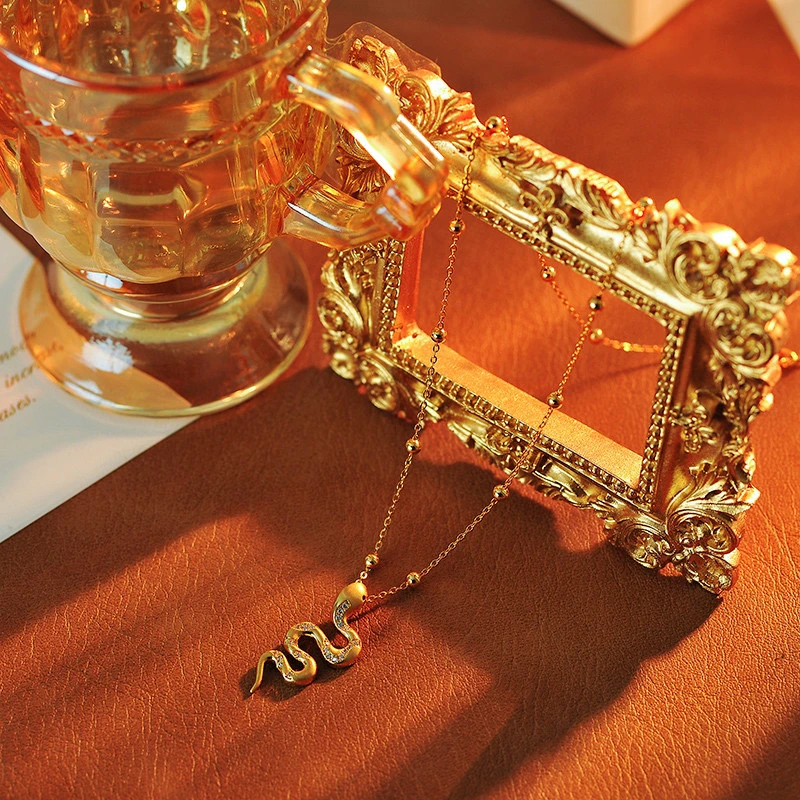 铜合金项链 f297---【灵动蛇】蛇年同款温柔百搭精致不撞款