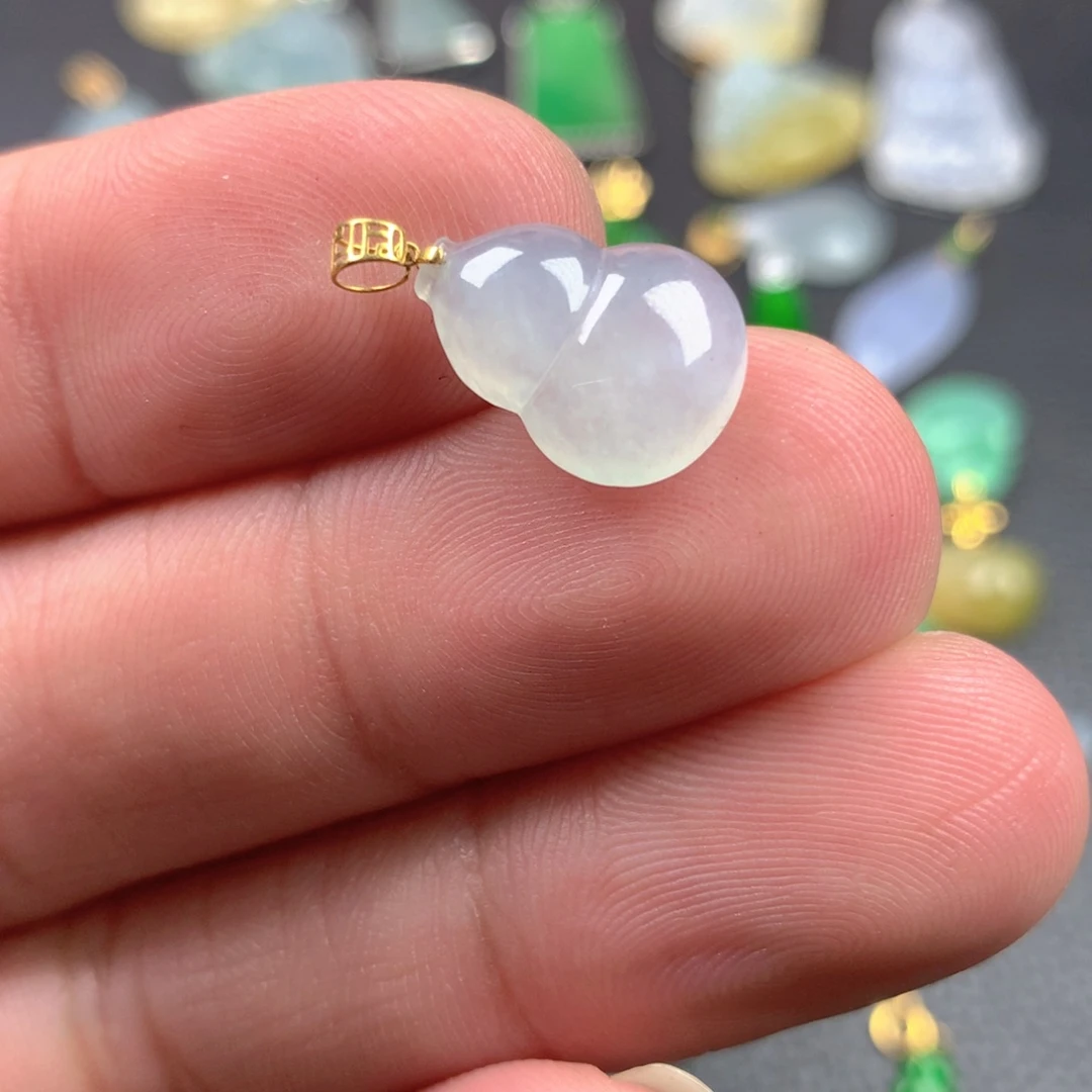 【闪购商品】颈饰18K金镶嵌翡翠翡翠