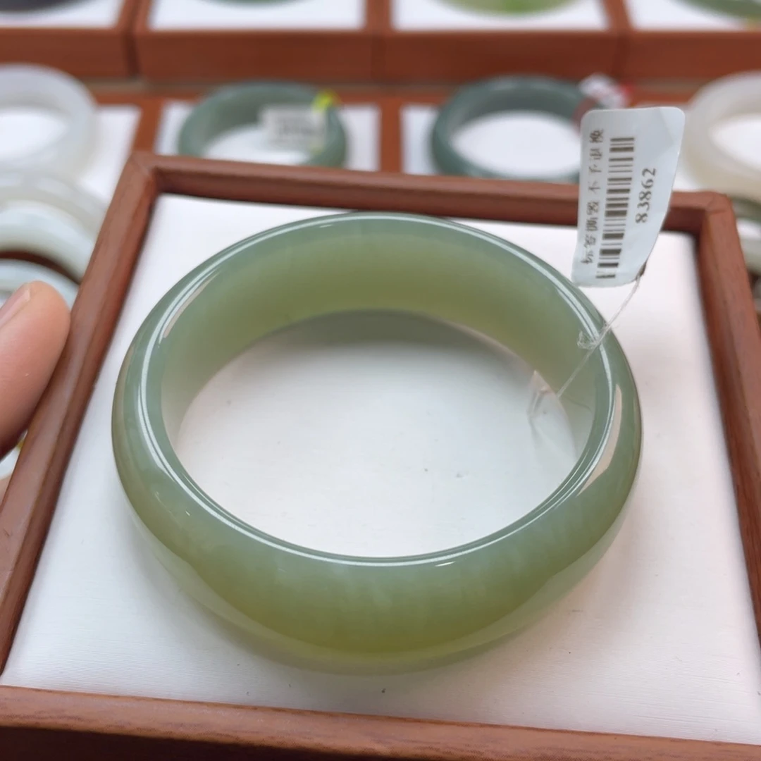 【闪购商品】未镶嵌手镯和田玉链接1。52-53