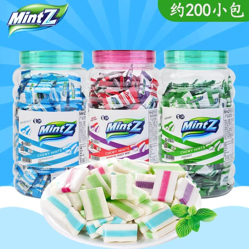 印尼进口mintz明茨薄荷味软糖清凉糖果清新口气润喉糖