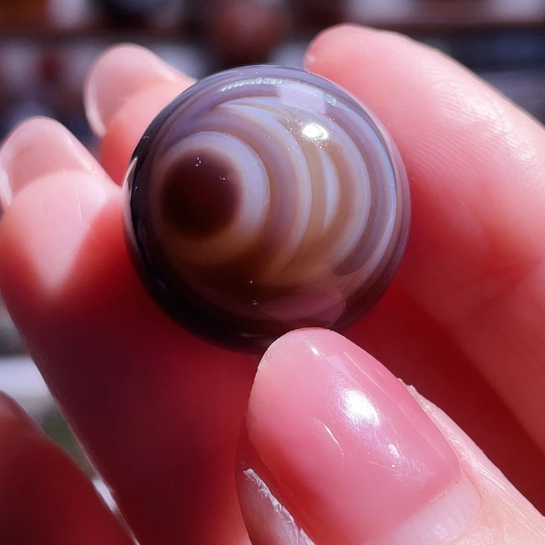 玛瑙未镶嵌吊坠玛瑙日月精华圆珠