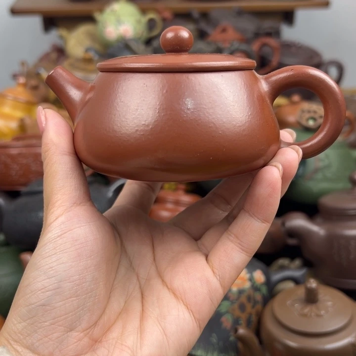 紫砂茶壶内推孔破了