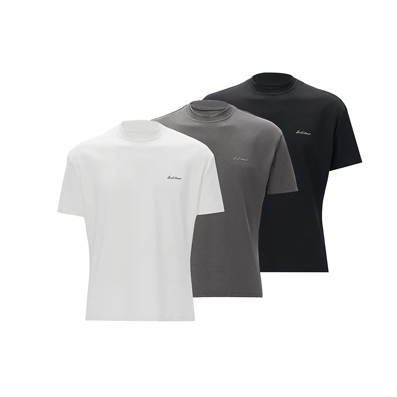 BALITONE原创ins字标语印花夏季宽松圆领修身短袖T恤