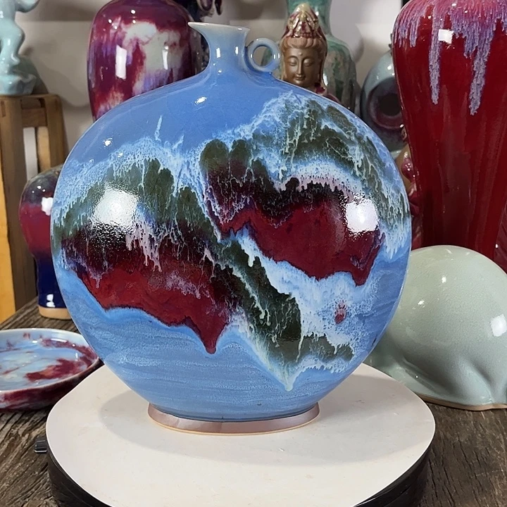 秋***雨瓷片神垕镇钧瓷艺术