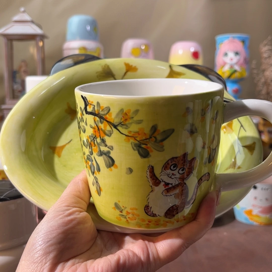 景德镇陶瓷手绘文创水杯