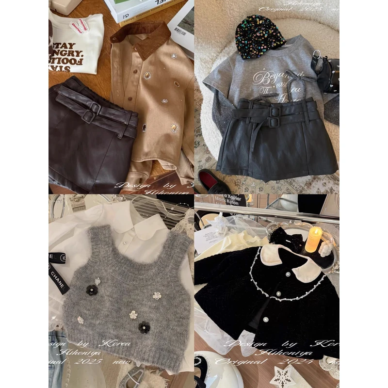 【Q601-Q688】妍熙baby儿童春夏百搭时尚套装洋气时髦韩版女小童