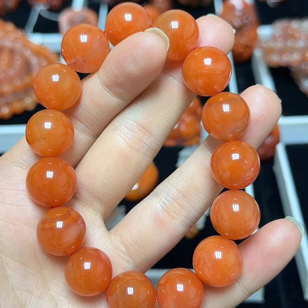 南红玛瑙未镶嵌手链