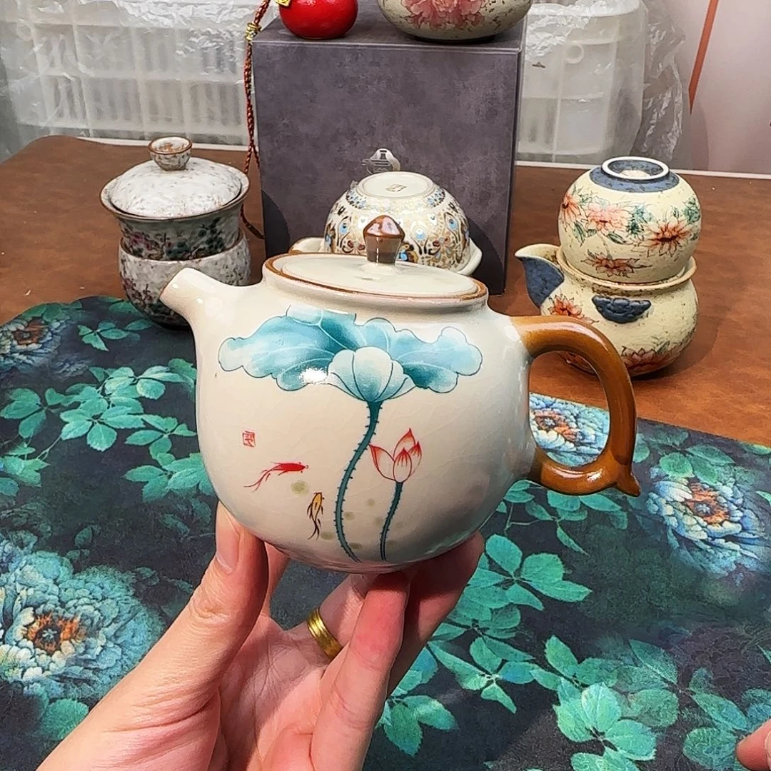 颜瓷闪购商品链接荷花壶