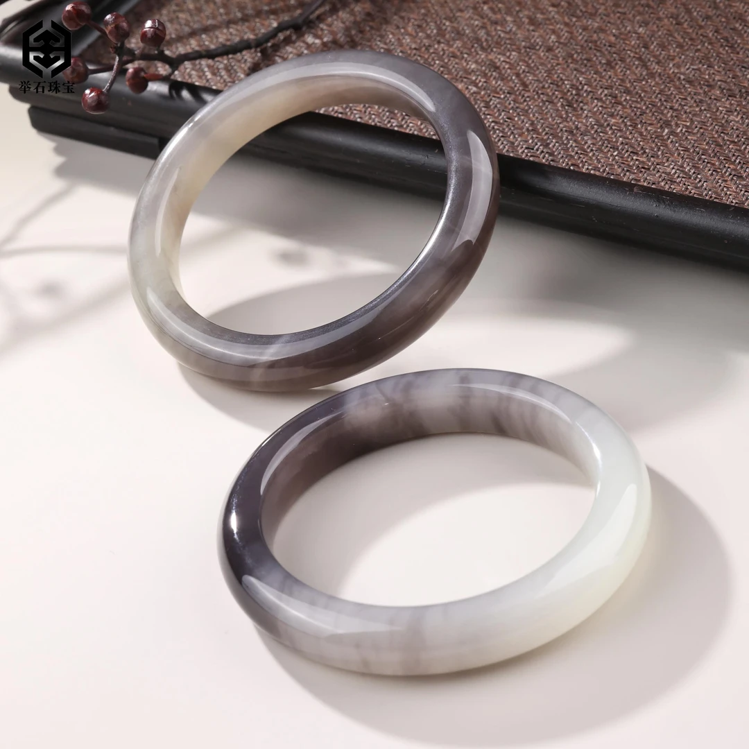 【举石珠宝】ST1210-1080-109和田玉手镯（一件/多样性发/圈口自选）N