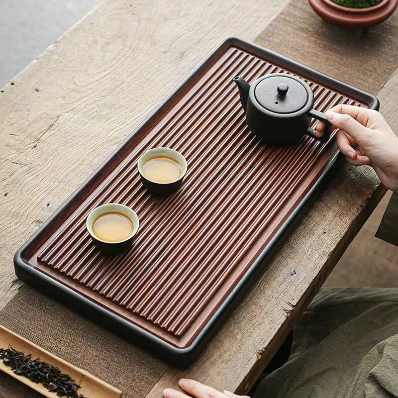 40*20家用排长方形简约茶盘适合办公室与旅行使用干泡茶台干泡盘