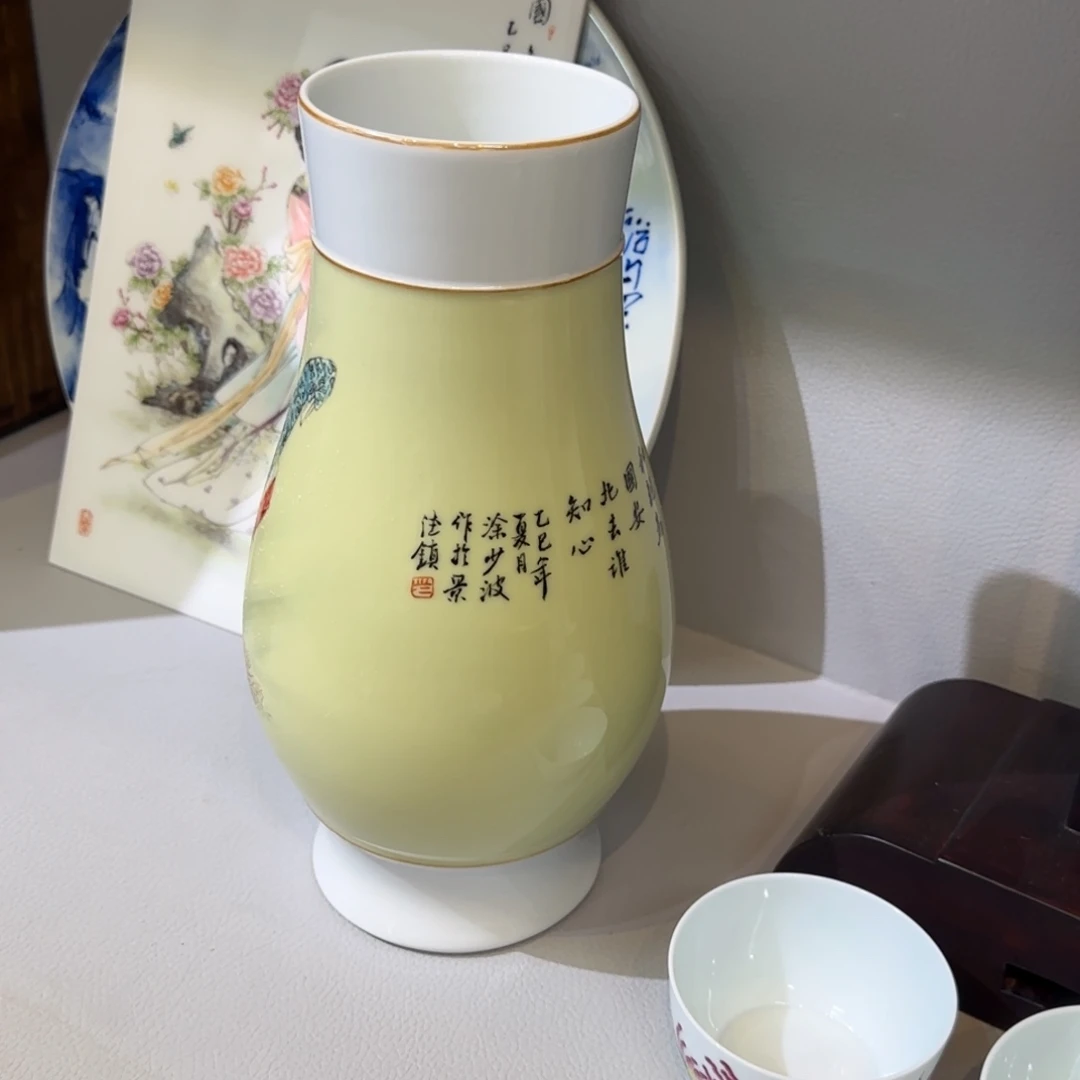 六***刘瓷片陶瓷作品 陶瓷手绘