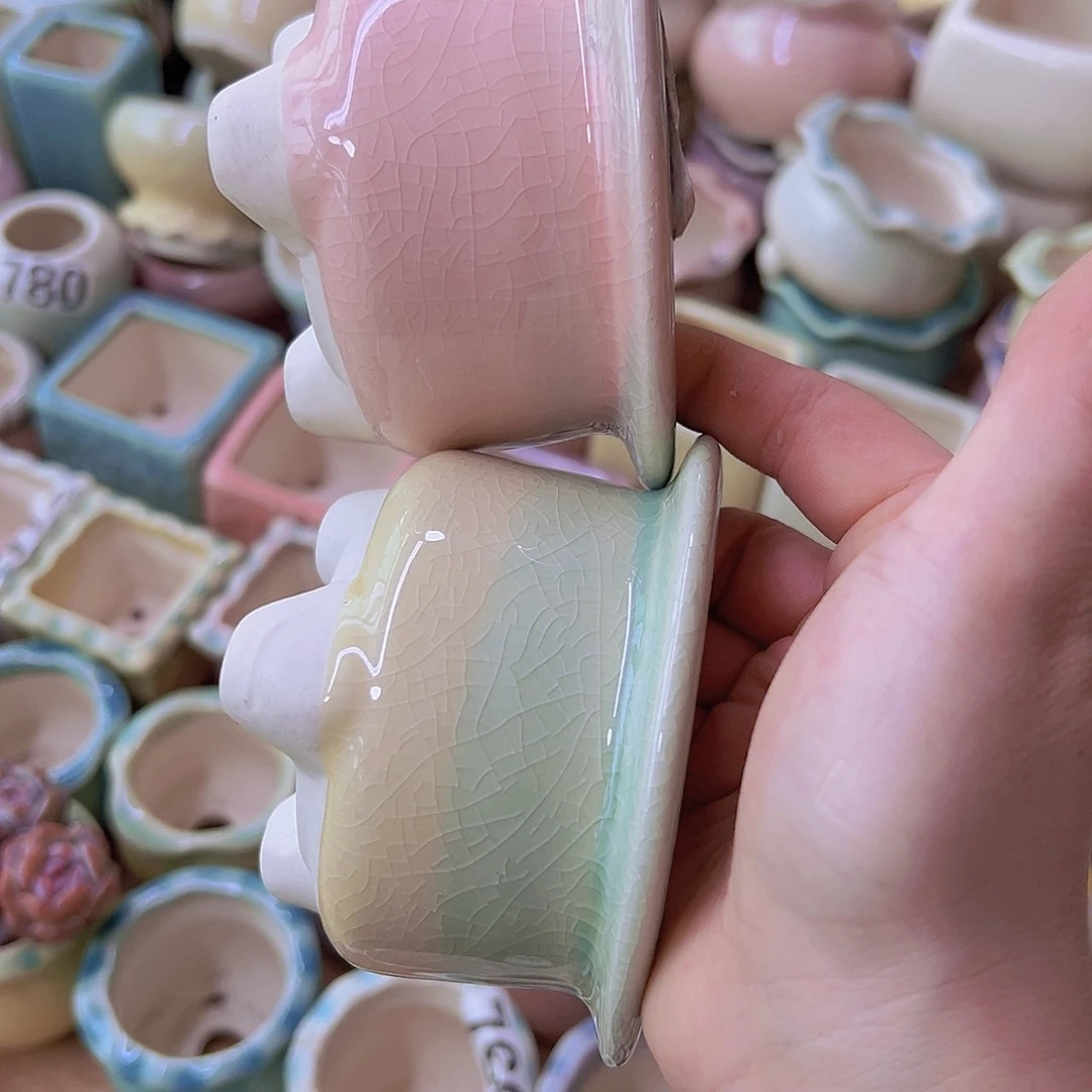 陶瓷花盆当场满12包邮