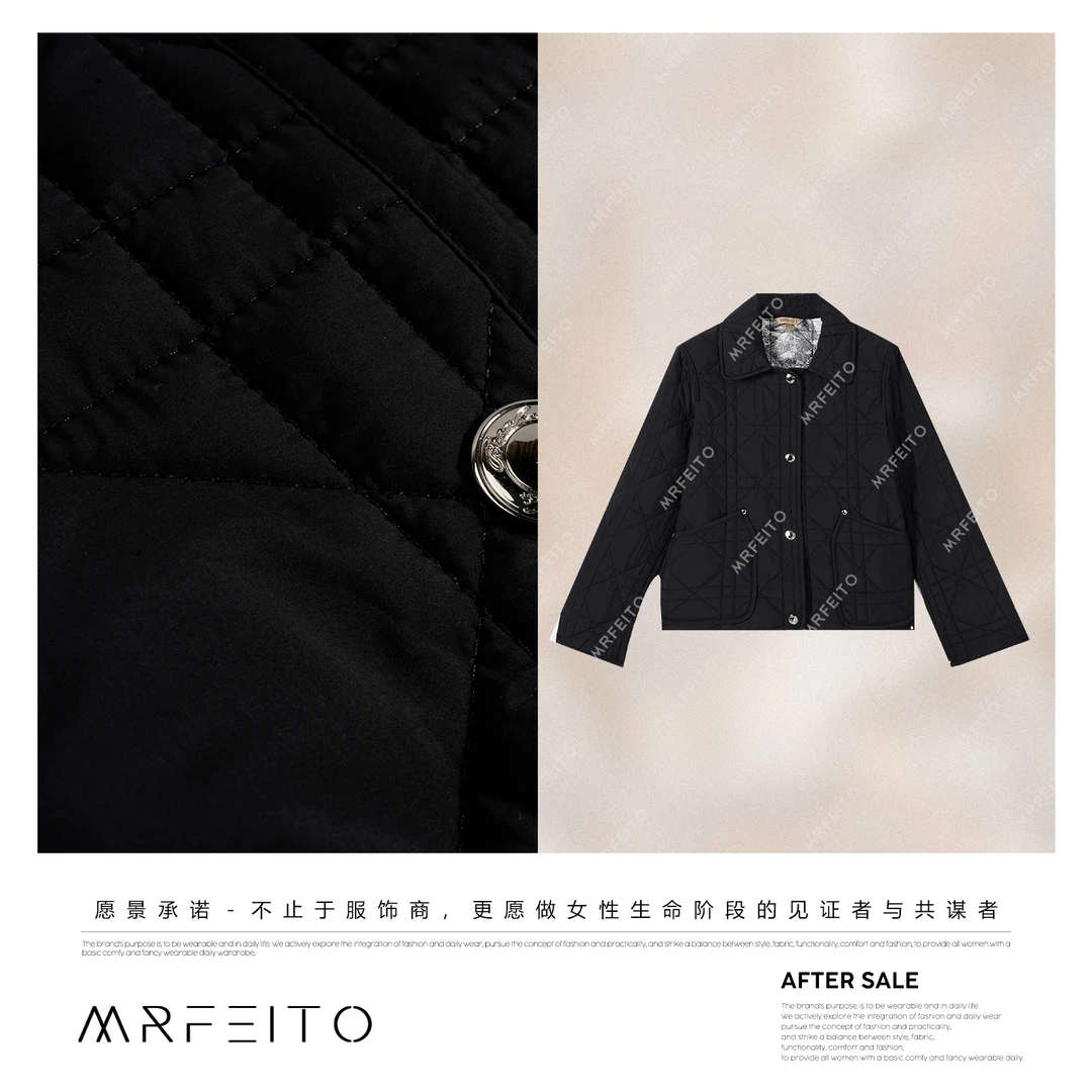 MRFEITO【萎格外套】D家轻奢藤格纹翻领外套H392W02D35274