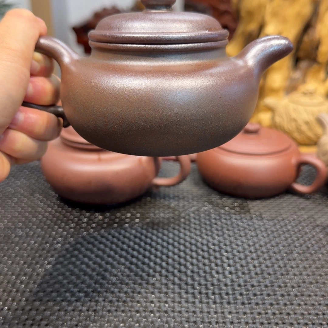 紫砂茶壶底槽清仿古280cc柴烧