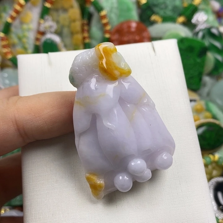 翡翠未镶嵌吊坠(赠链)