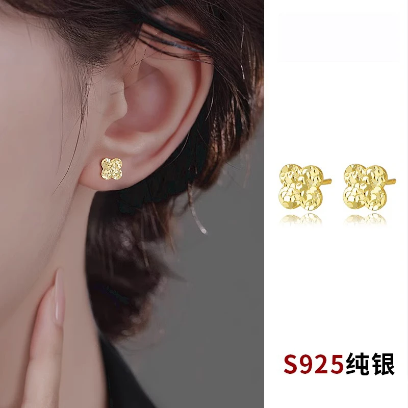 CUOOYINO/初影 925银耳饰 【碎冰冰】精致设计感耳环女法式百搭耳钉