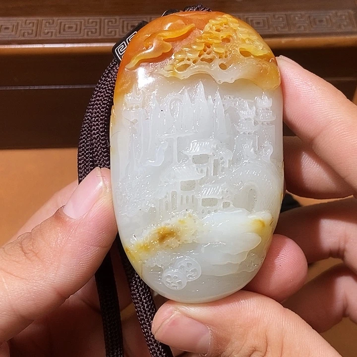 和田玉未镶嵌颈饰HX