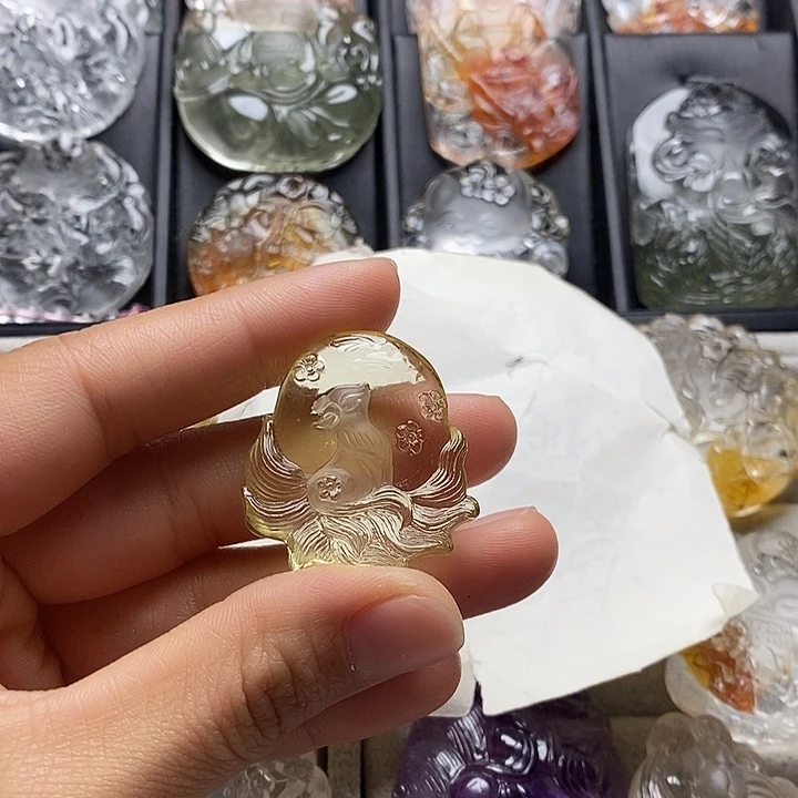 大****水晶颈饰未镶嵌水晶吊坠