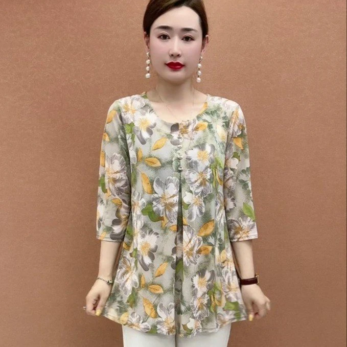 多样选择满足您的需求夏季时尚宽松女装显瘦大码洋气夏装休闲印花