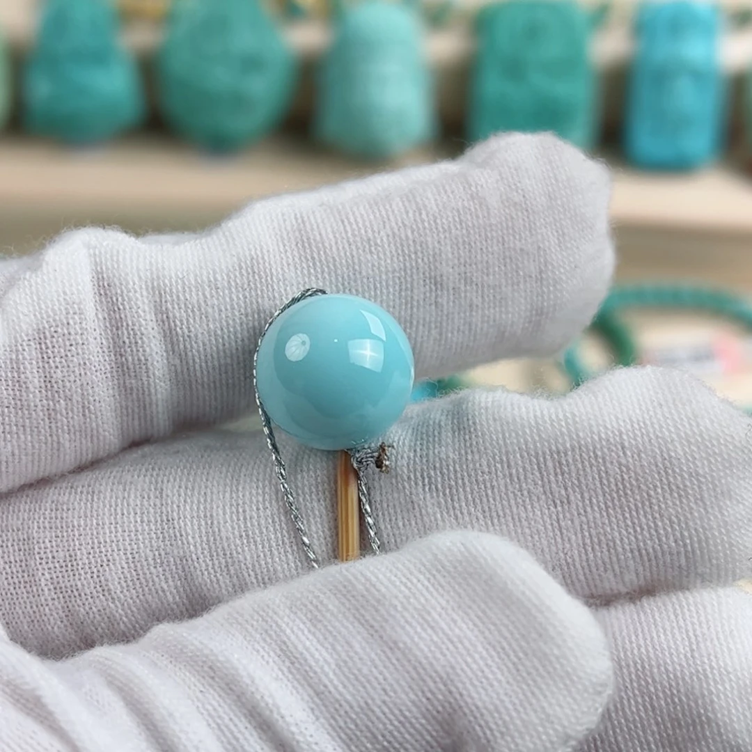 未镶嵌绿松石尺寸12.9mm