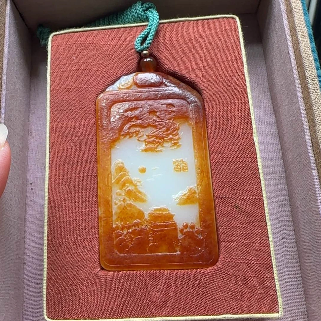 和田玉未镶嵌挂件