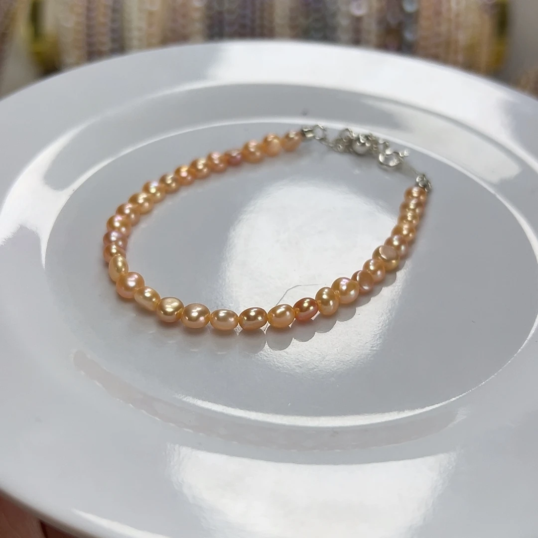 钛钢淡水珍珠手绳