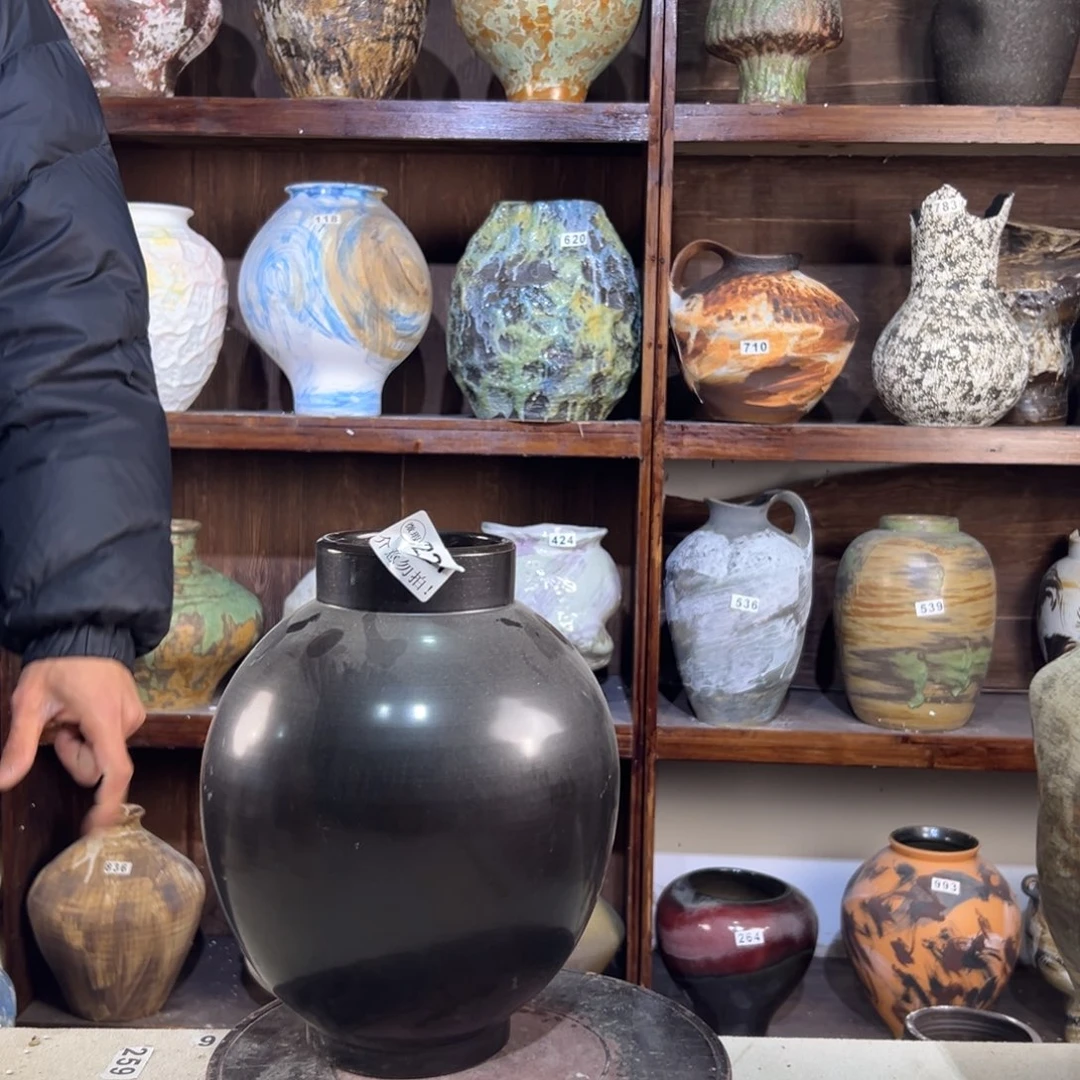 摆件224华庭街上釉面子上班