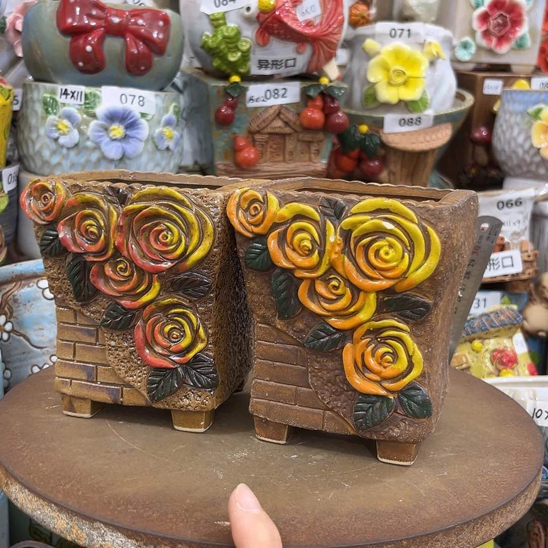 粗陶多肉花盆花盆