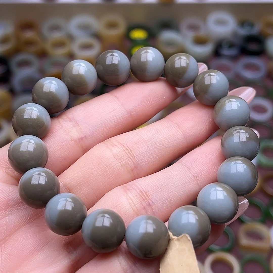 和田玉未镶嵌戒指卡12蓝糖巧克力