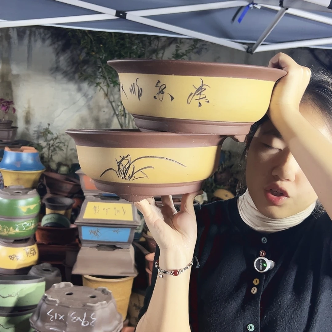 032中号花盆花盆花盆一对