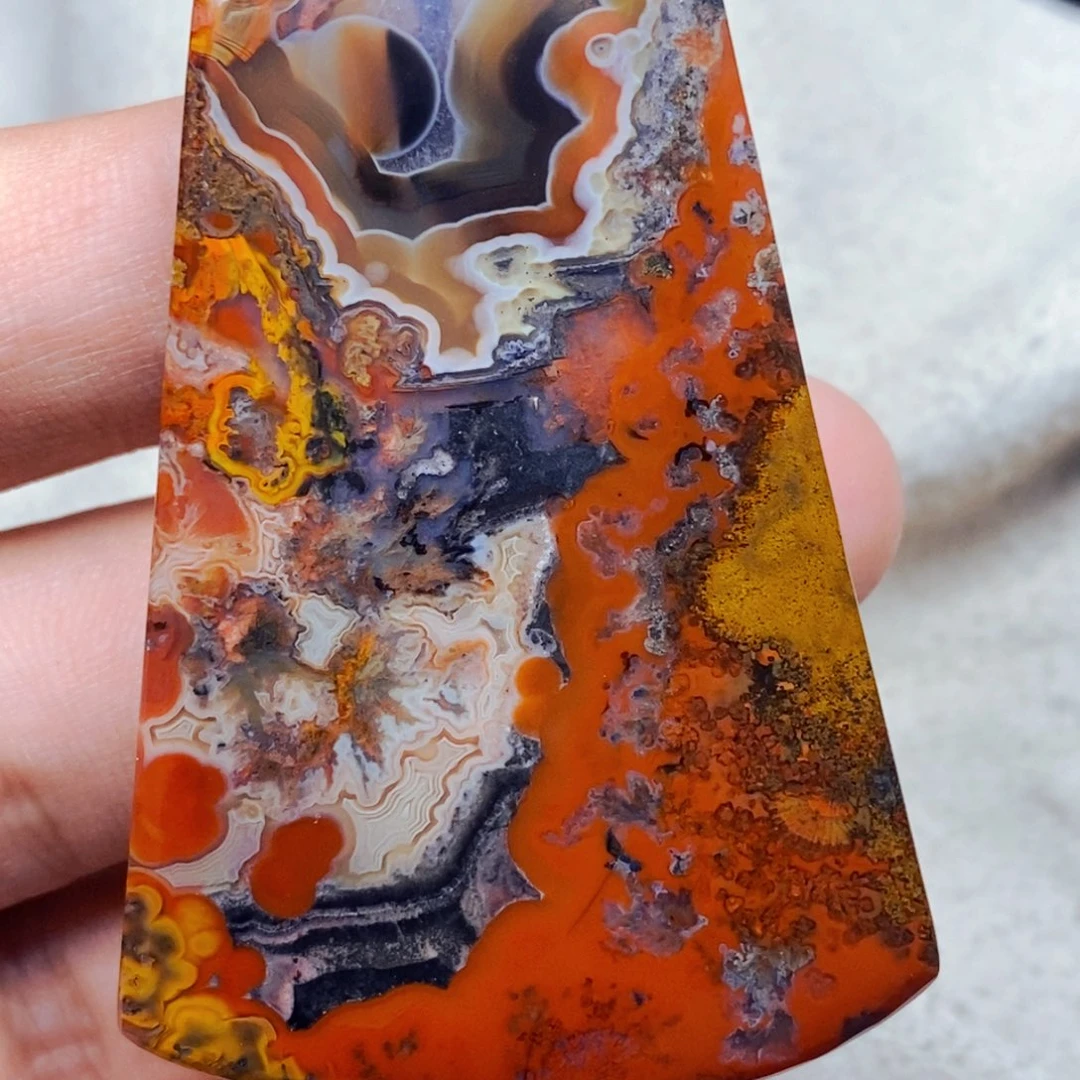 未镶嵌吊坠(不含链)玛瑙/玉髓雪*