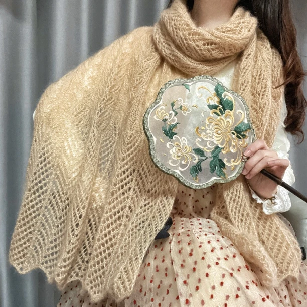 【丛林印象】材料包-马海版 2股织-手工DIY編織-細軟馬海毛线1团