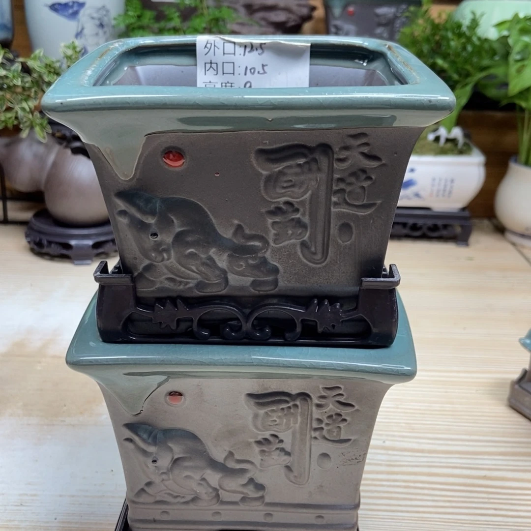 瓷片陶瓷花盆陶瓷艺术