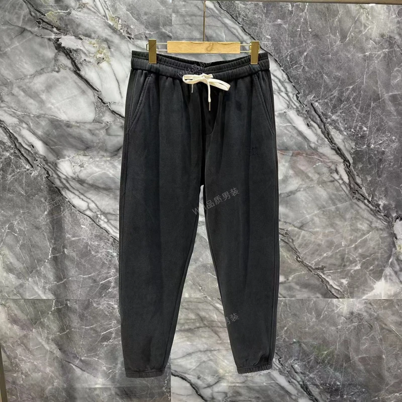 秋季新款休闲百搭简约净版束脚休闲裤6278