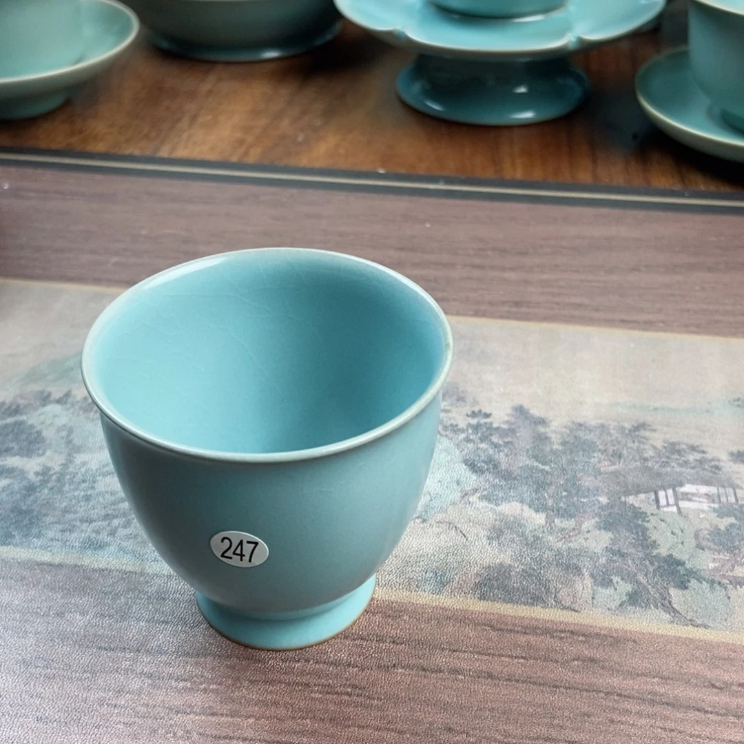 摆件陶原产地原矿汝瓷～茶器