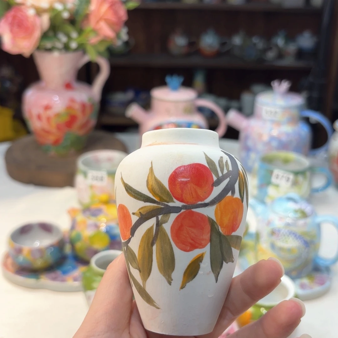 景德镇手绘高温釉下彩陶瓷茶具