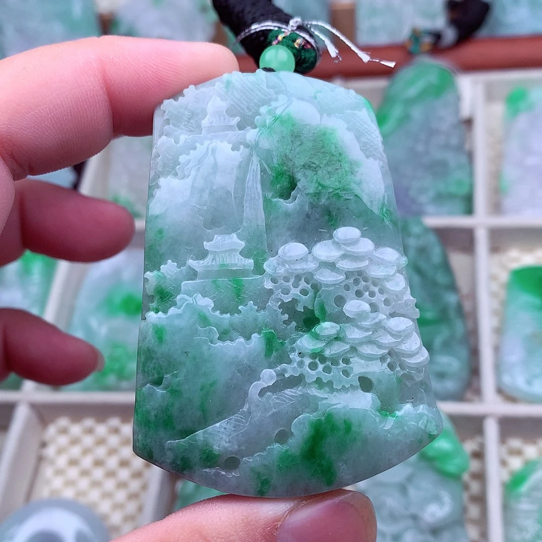 翡翠未镶嵌吊坠(不含链)