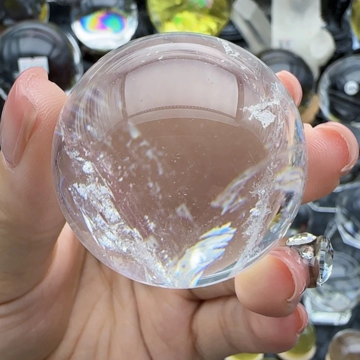 天然水晶球D5未镶嵌水晶天然4公分