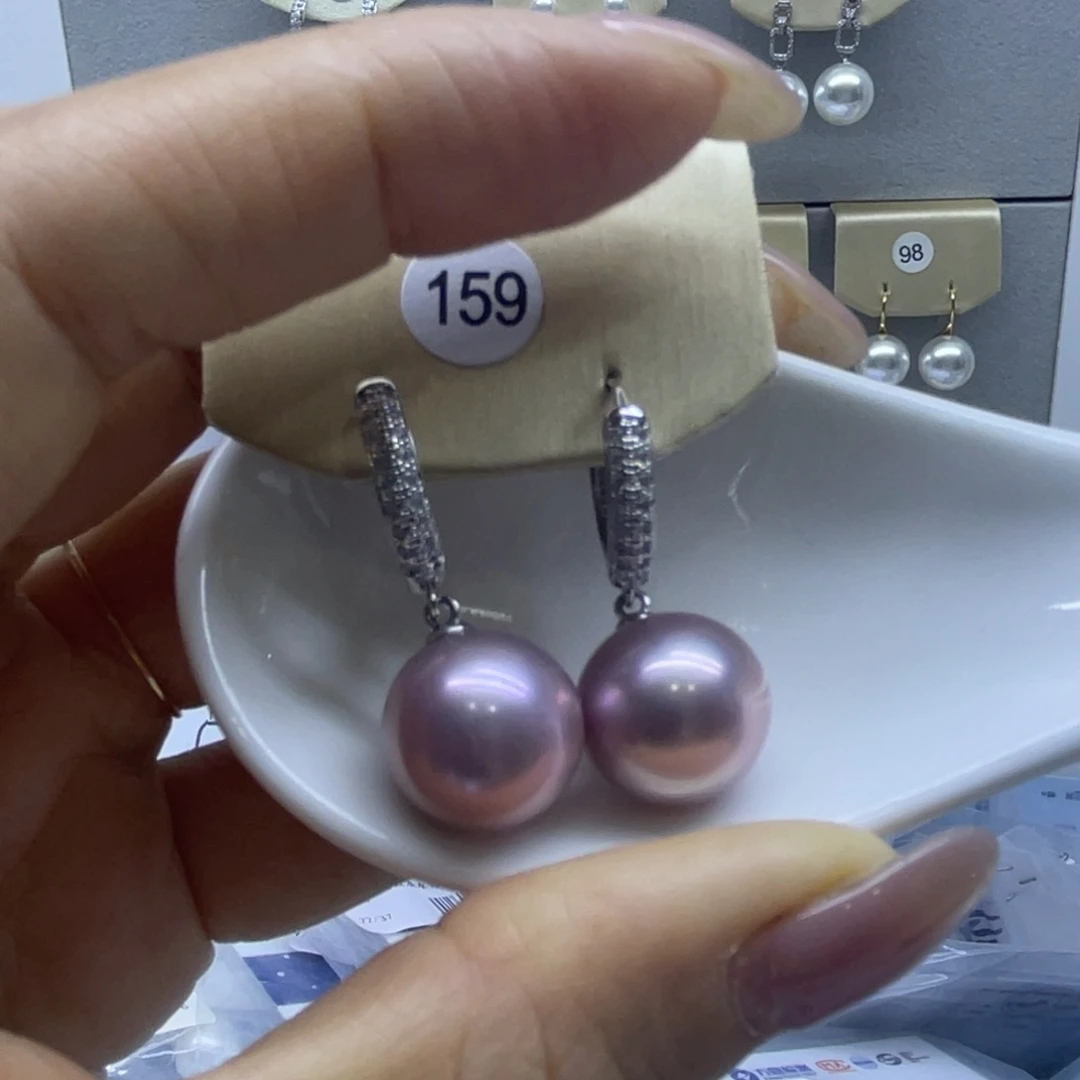 耳饰淡水珍珠银S925镶嵌