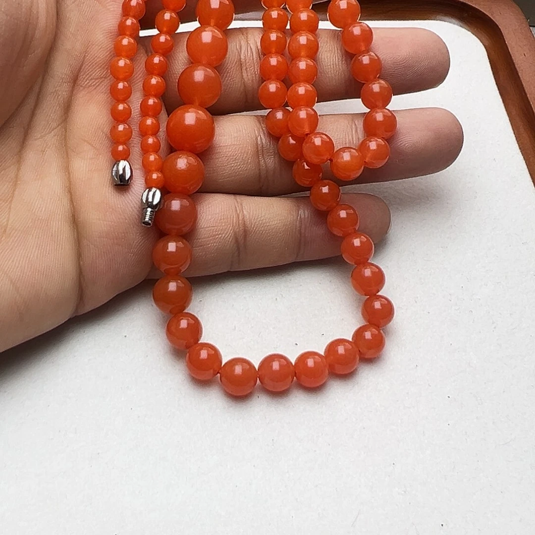 南红玛瑙未镶嵌颈饰
