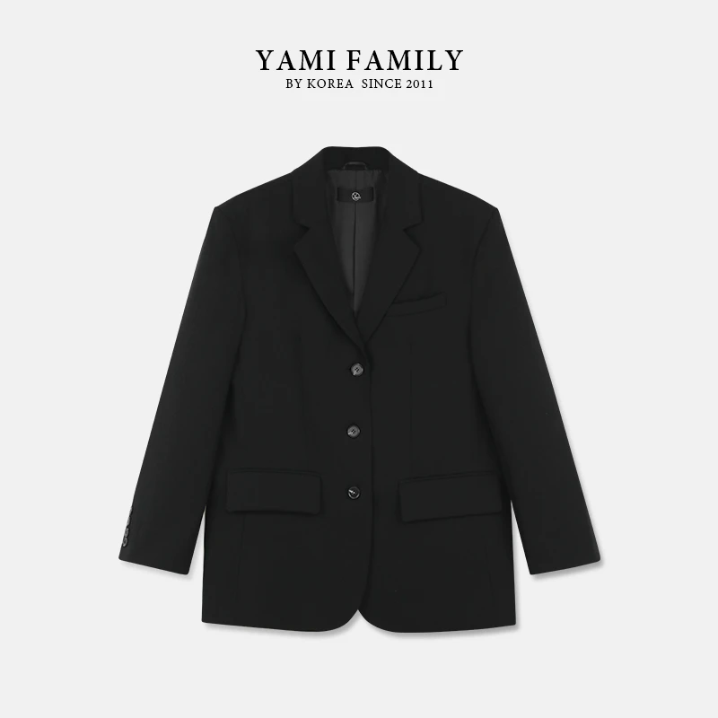 【西西里岛】YM-XF-2273 时尚春季简约宽松潮流卡其西装气质经典