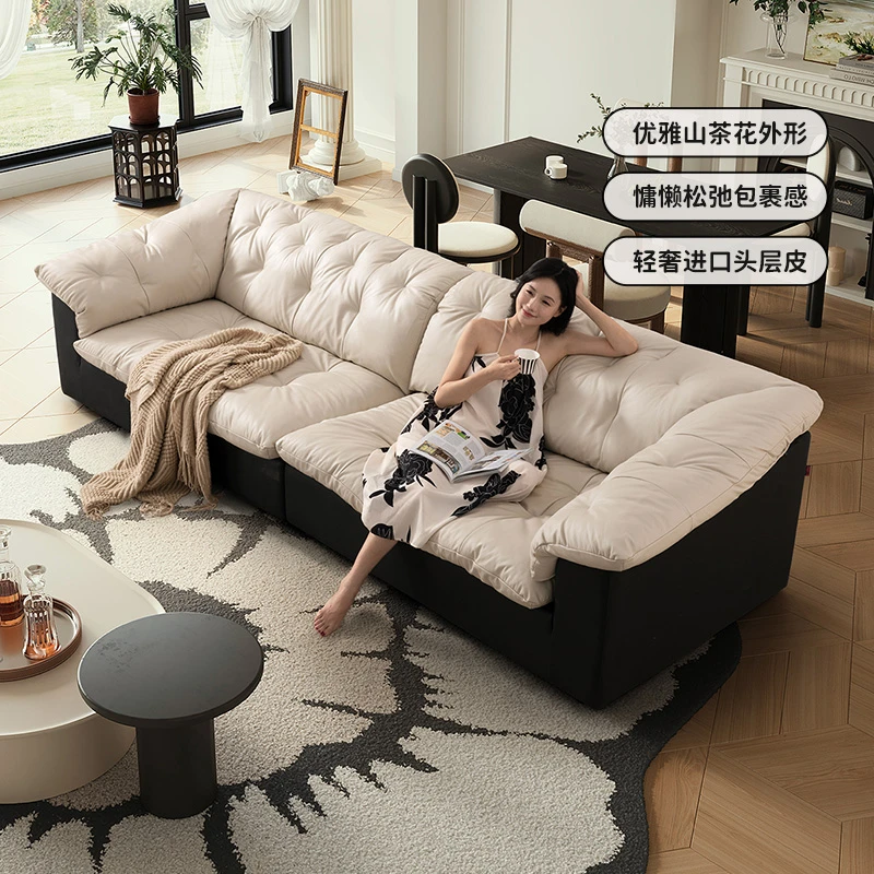 【国补】芝华仕真皮沙发法式慵懒大户型经典百搭直排头层牛皮3157