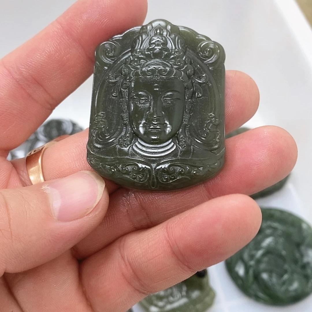 和田玉吊坠(不含链)未镶嵌
